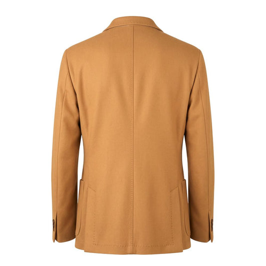 Brown Wool Men Jacket