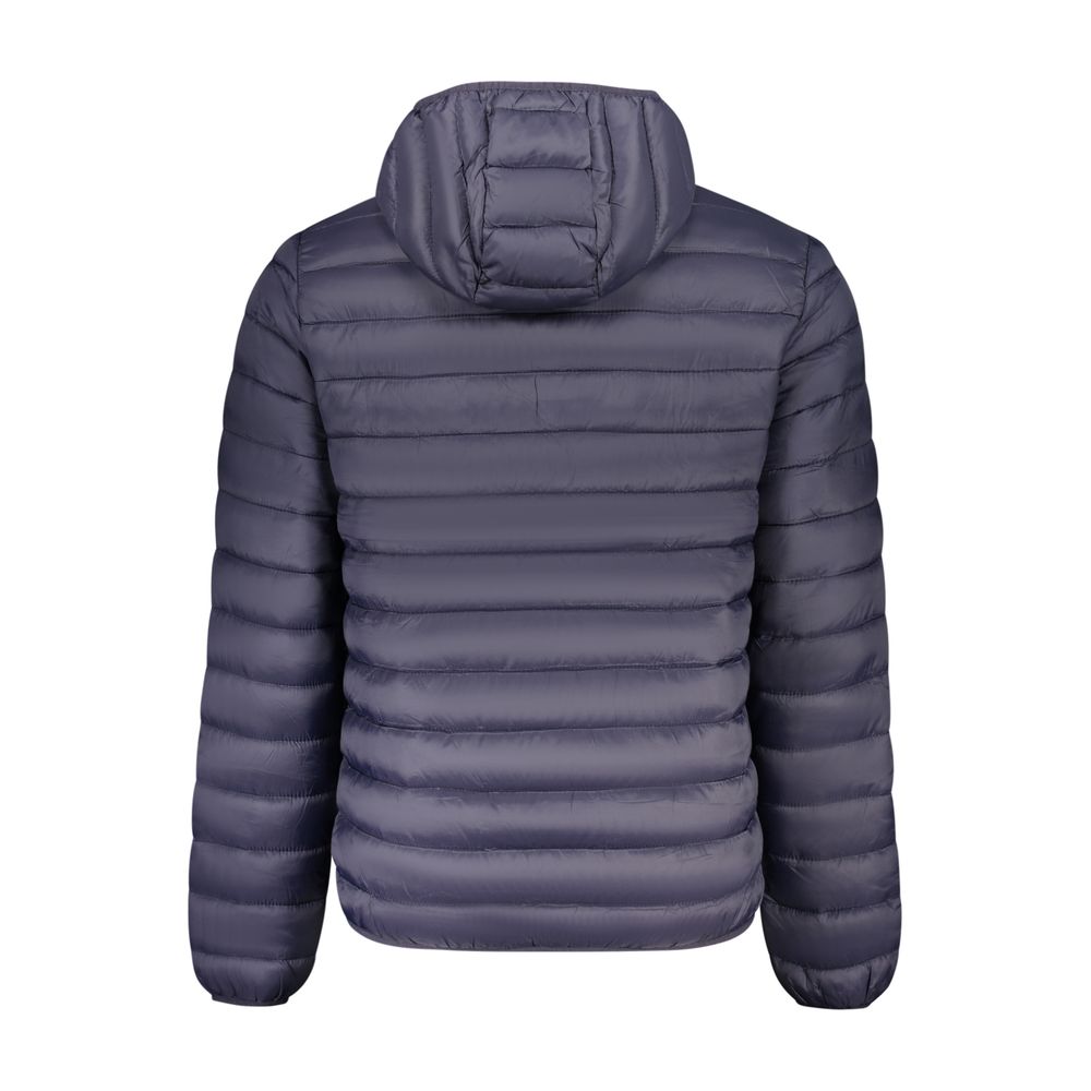 Blue Polyamide Full-Length Jacket