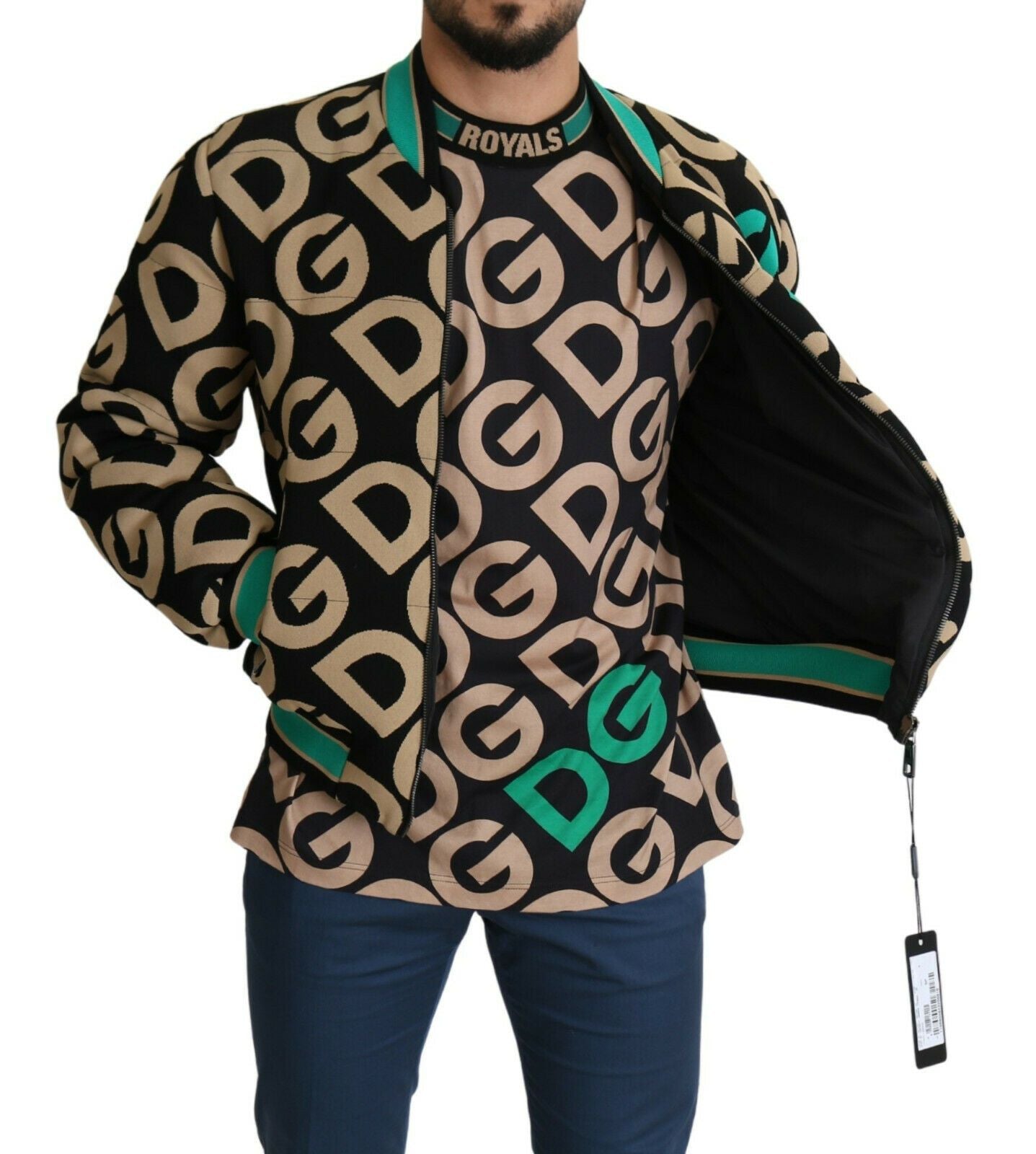 Multicolor DGMILLENNIALS Logo Print Jacket