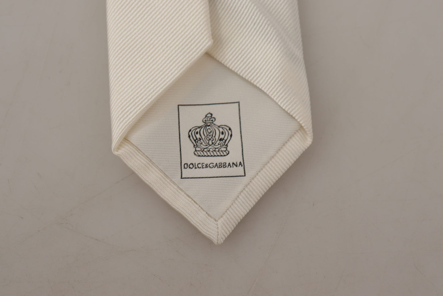 Off-White 100% Silk Slim Adjustable Accessory Necktie
