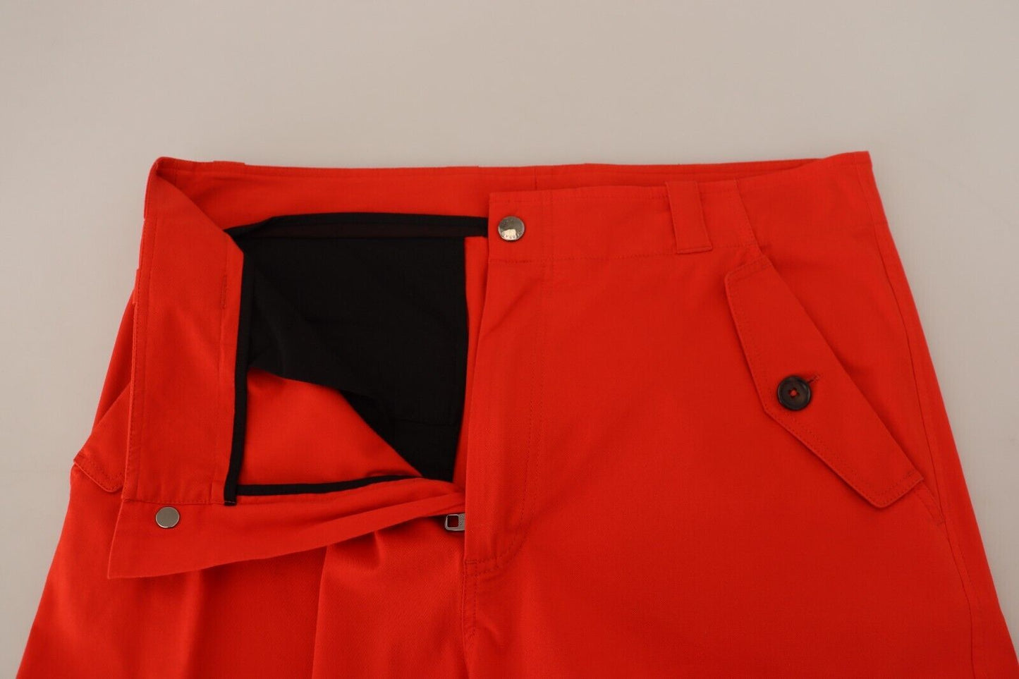 Red Cargo Men Trousers Cotton Pants