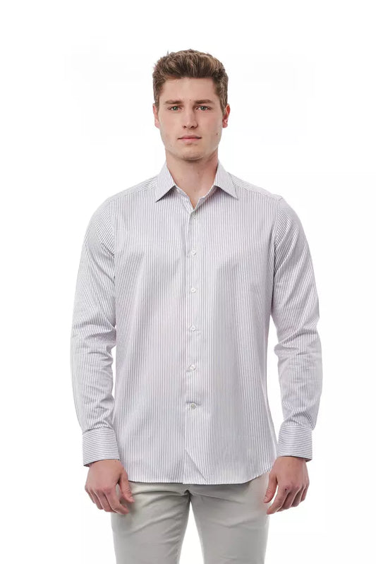 White Cotton Men's Shirt