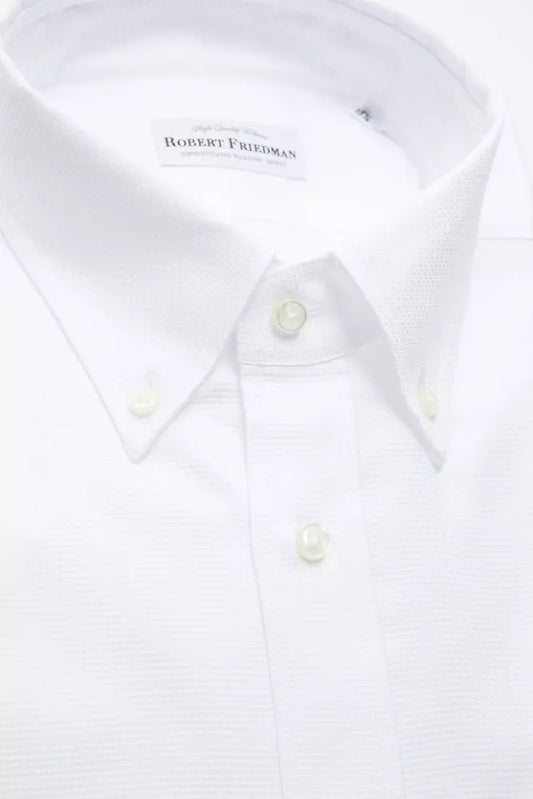White Cotton Men's Shirt
