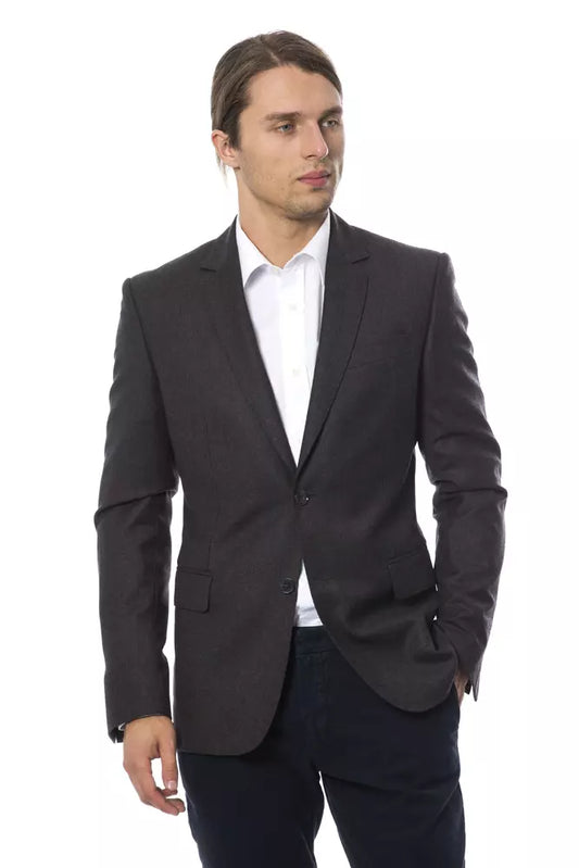 Gray Wool Men's Blazer