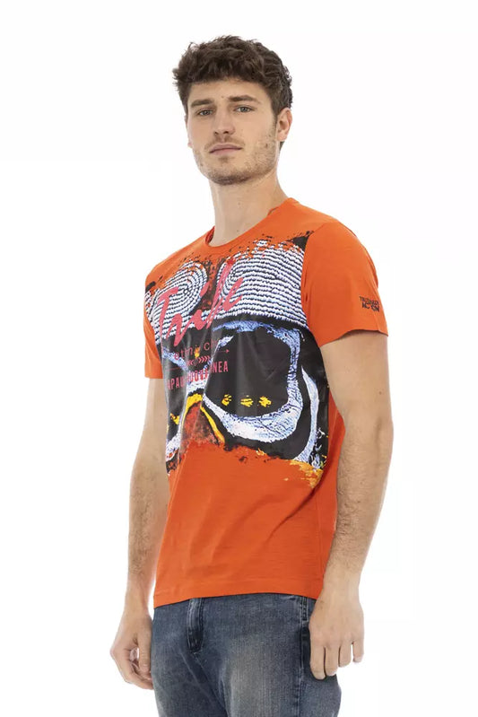 Orange Cotton Men's T-Shirt