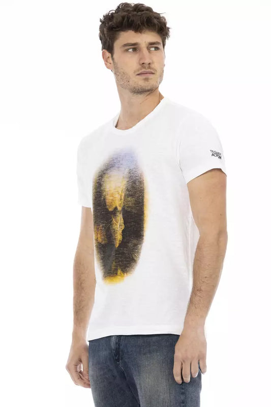 White Cotton Men's T-Shirt