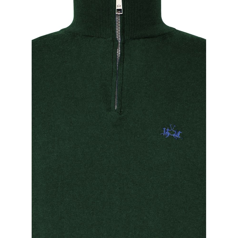 Green Wool Men Sweater