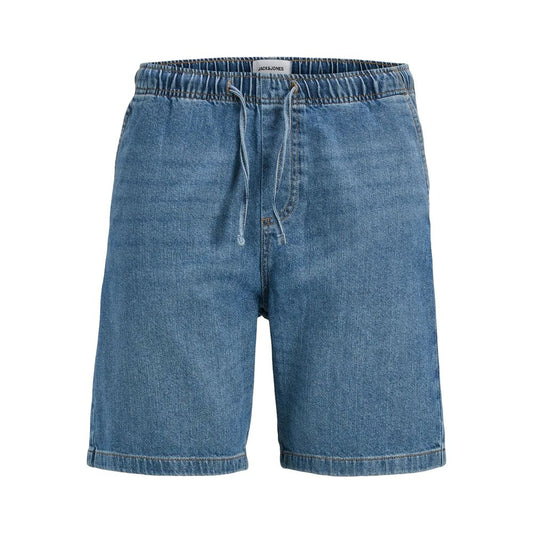 Light Blue Cotton Bermuda Shorts