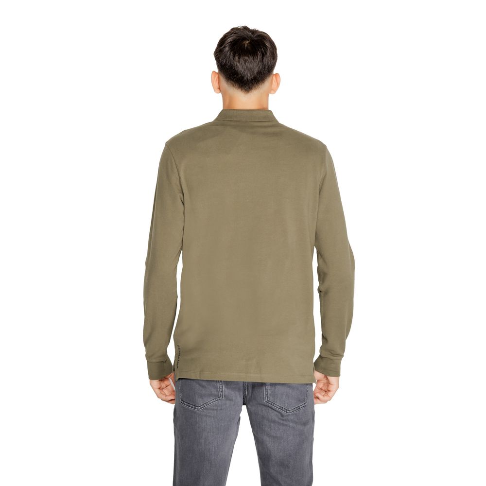 Green Cotton Long Sleeve T-Shirt