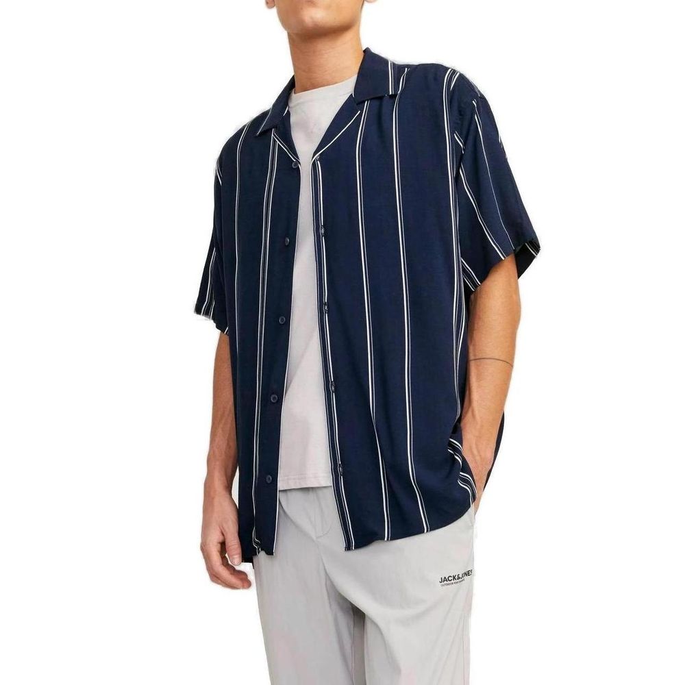 Blue Viscose Shortsleeve