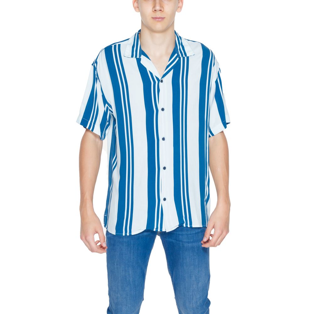 Blue Viscose Shortsleeve