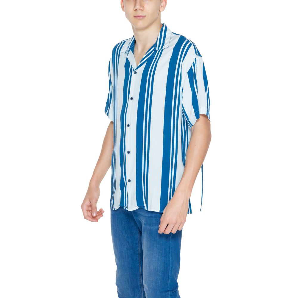 Blue Viscose Shortsleeve