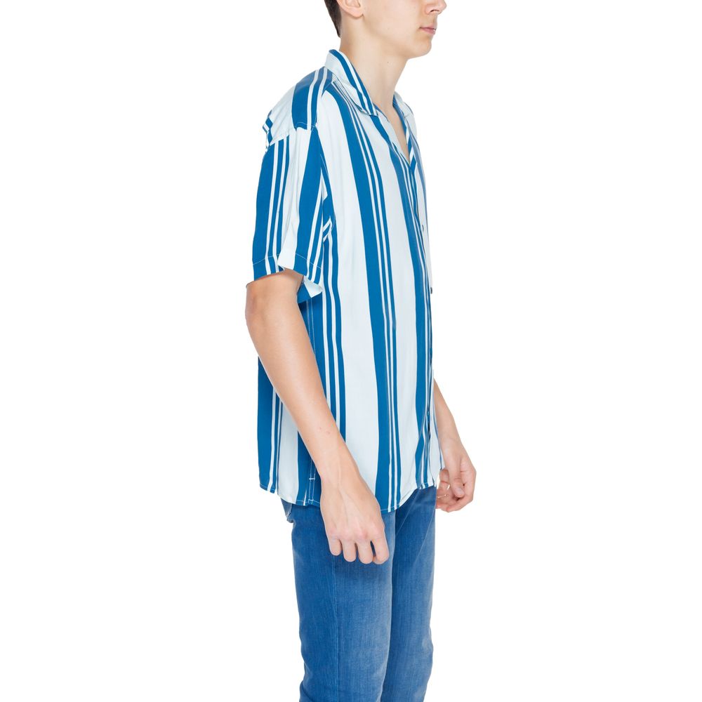 Blue Viscose Shortsleeve