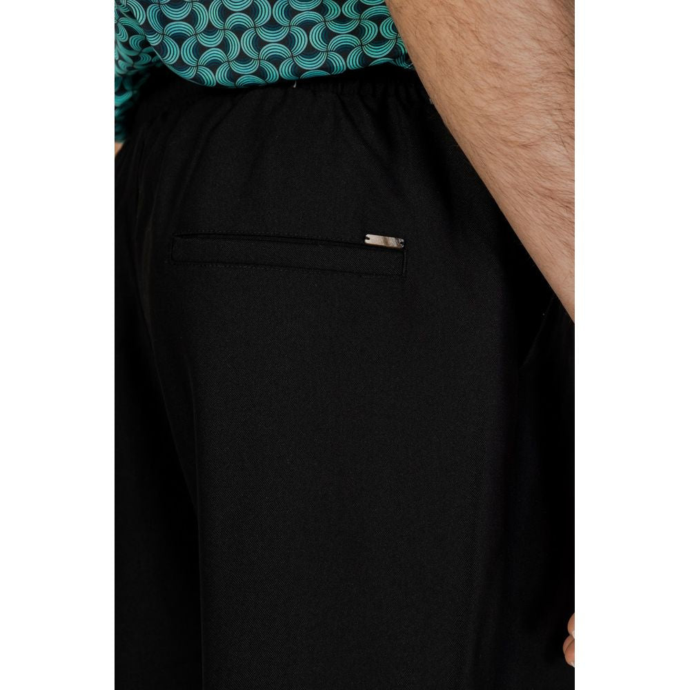 Black Polyester Pant