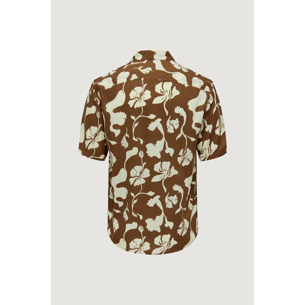 Brown Viscose Shortsleeve