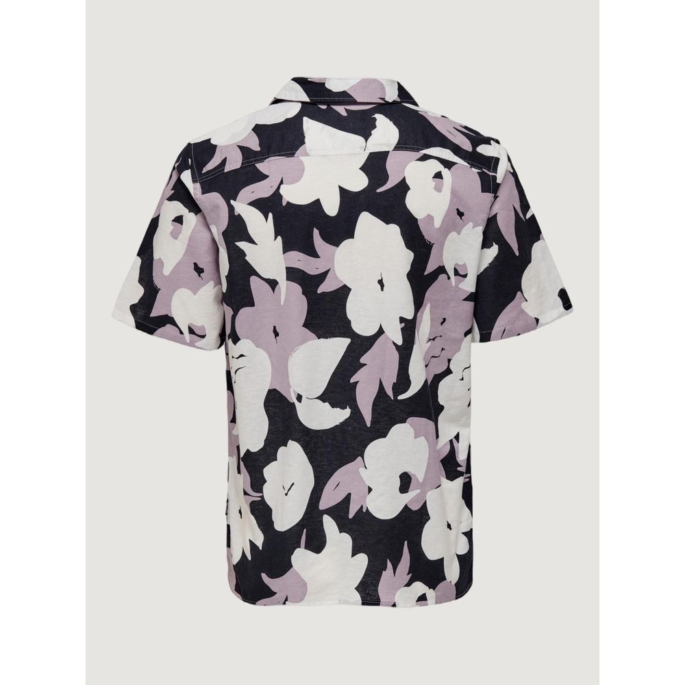 Purple Linen Shortsleeve