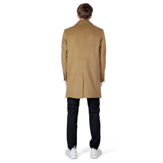 Beige Polyester Coat