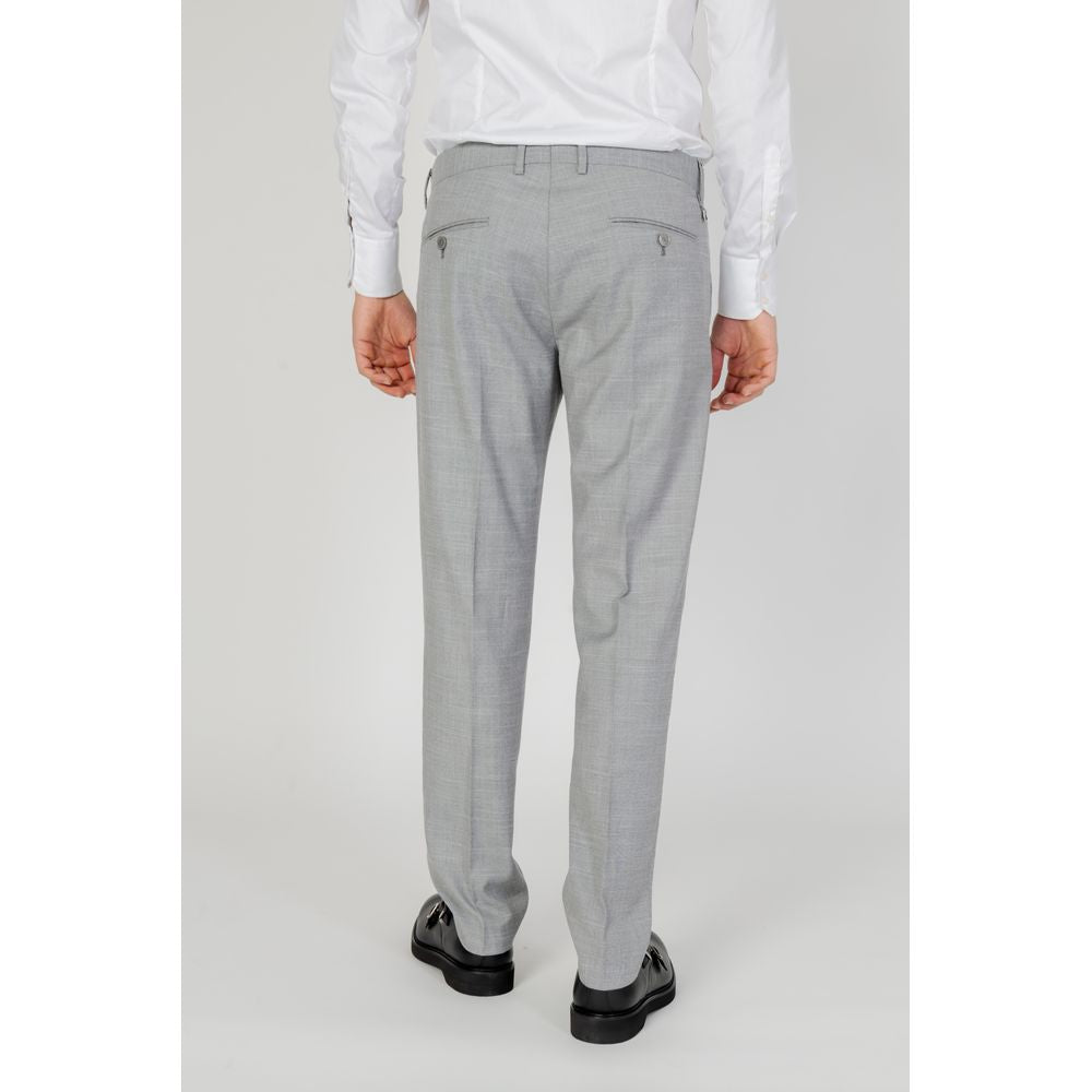 Gray Polyester Pant