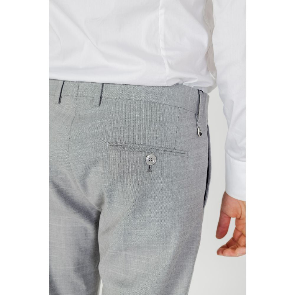 Gray Polyester Pant