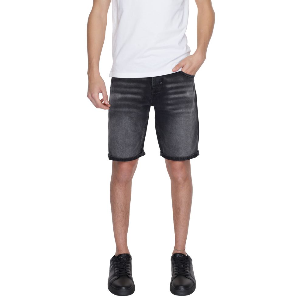 Black Cotton Bermuda