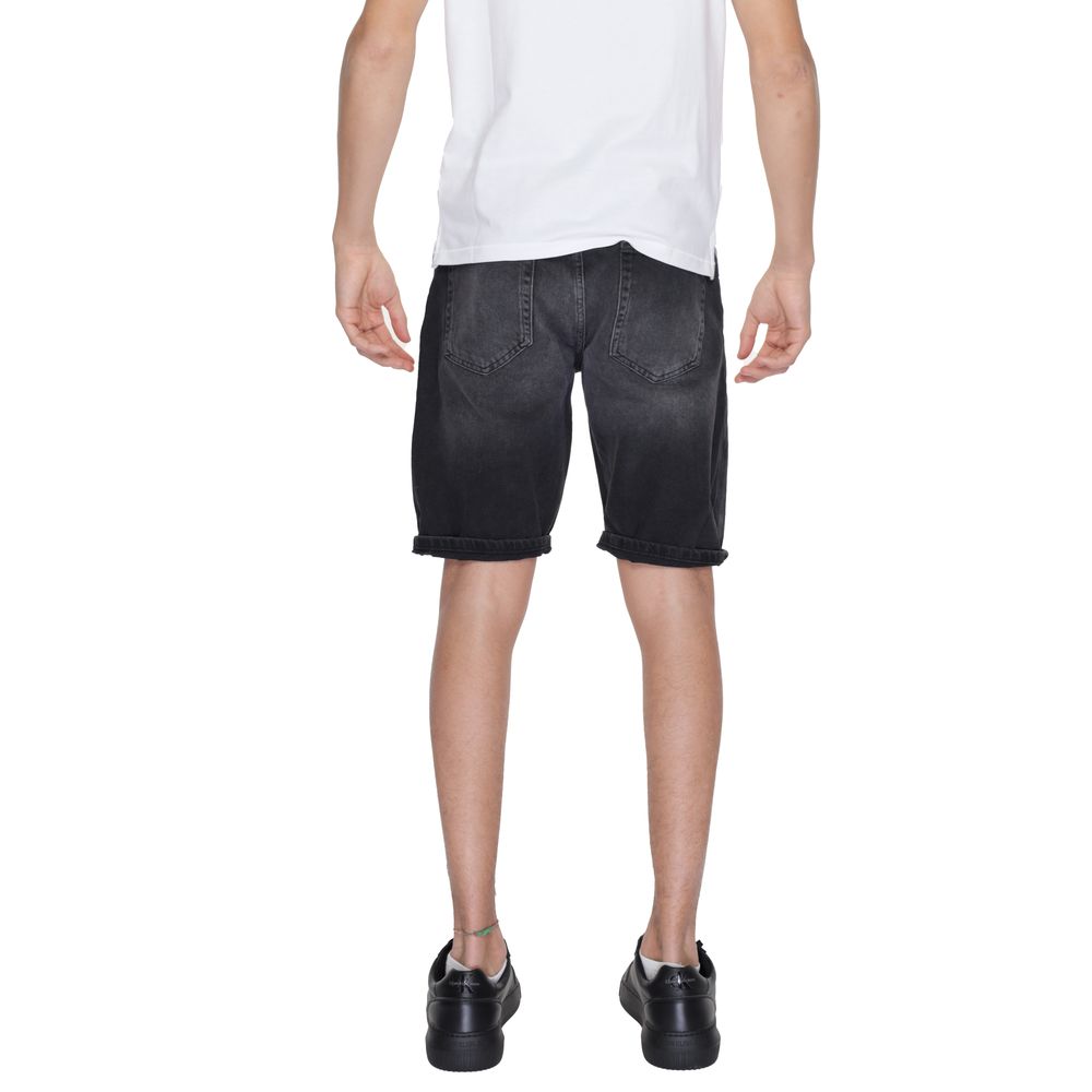 Black Cotton Bermuda