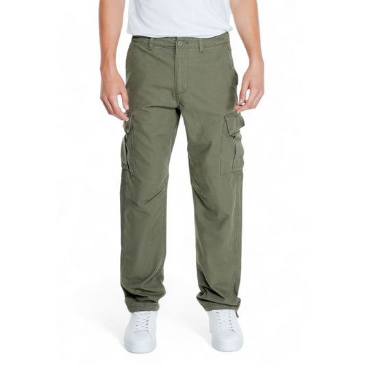 Green Cotton Cargo Pants