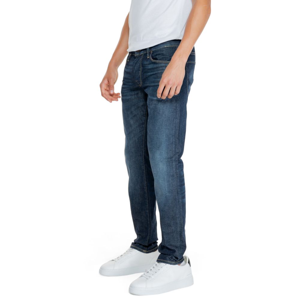 Blue Cotton Relaxed Fit Jean