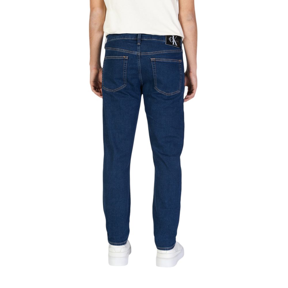 Blue Cotton Slim Fit Jean