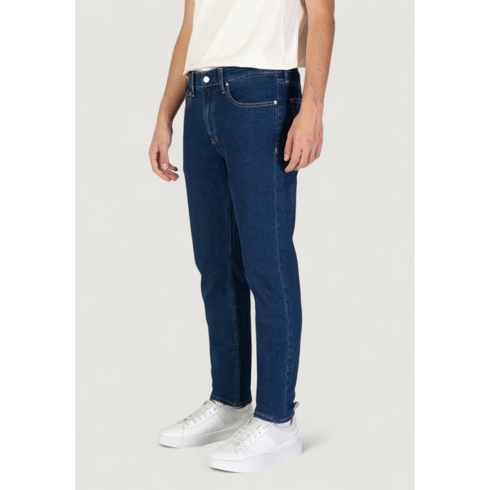 Blue Cotton Slim Fit Jean
