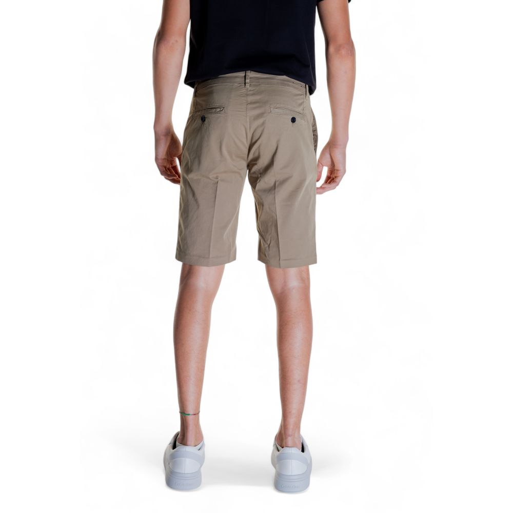 Beige Cotton Bermuda