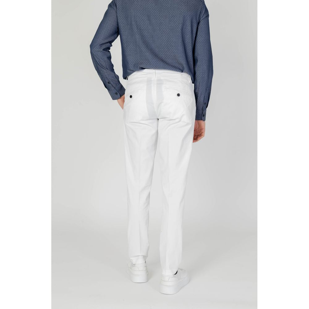 Cream Cotton Skinny Pant
