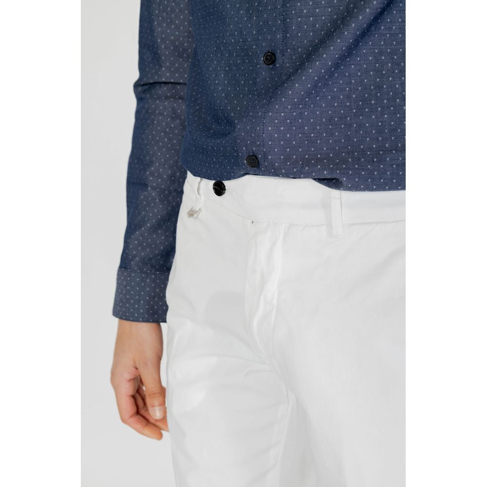 Cream Cotton Skinny Pant