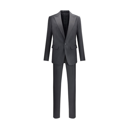 Black Fleece Wool Two-Piece Suit