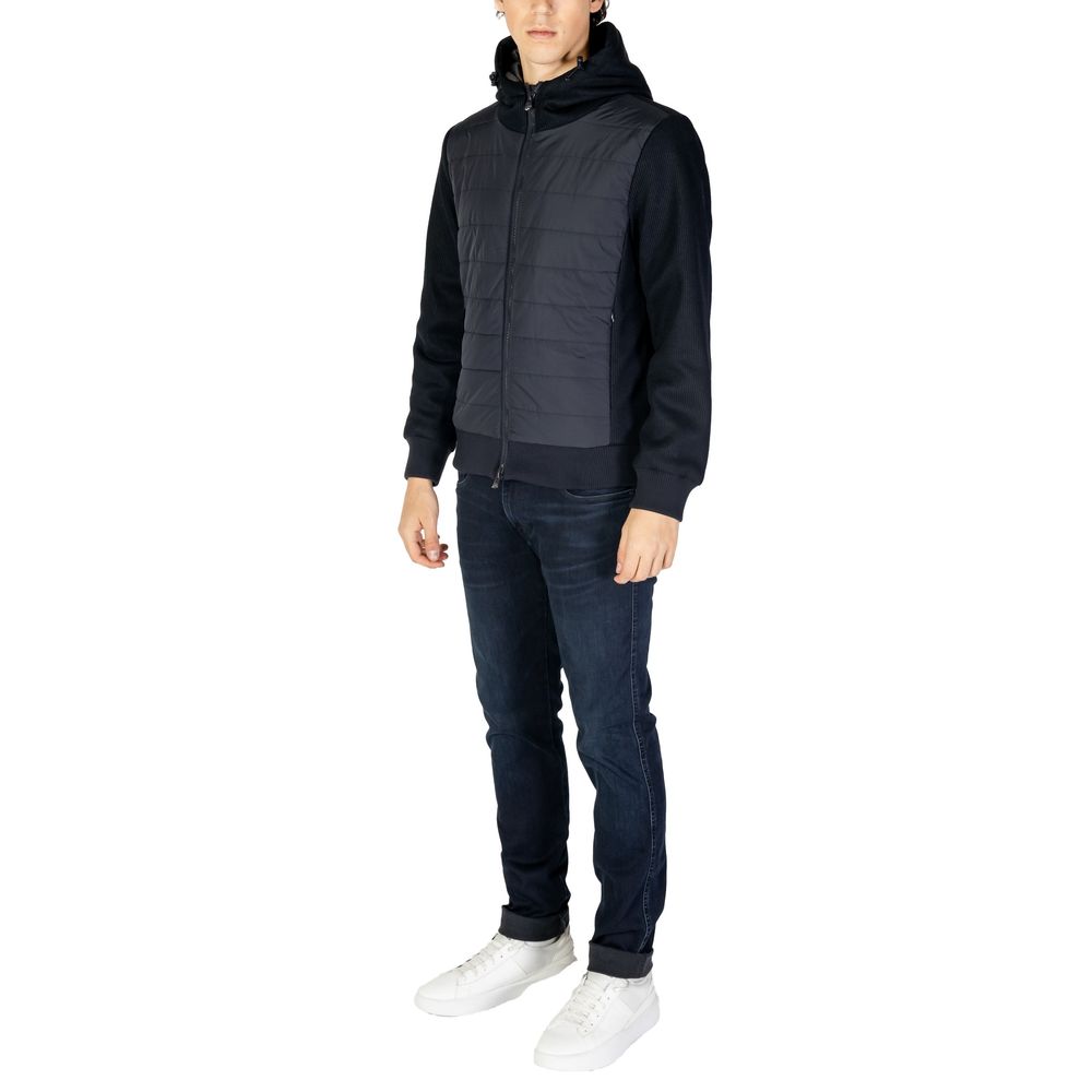 Blue Polyester Jackets & Coat