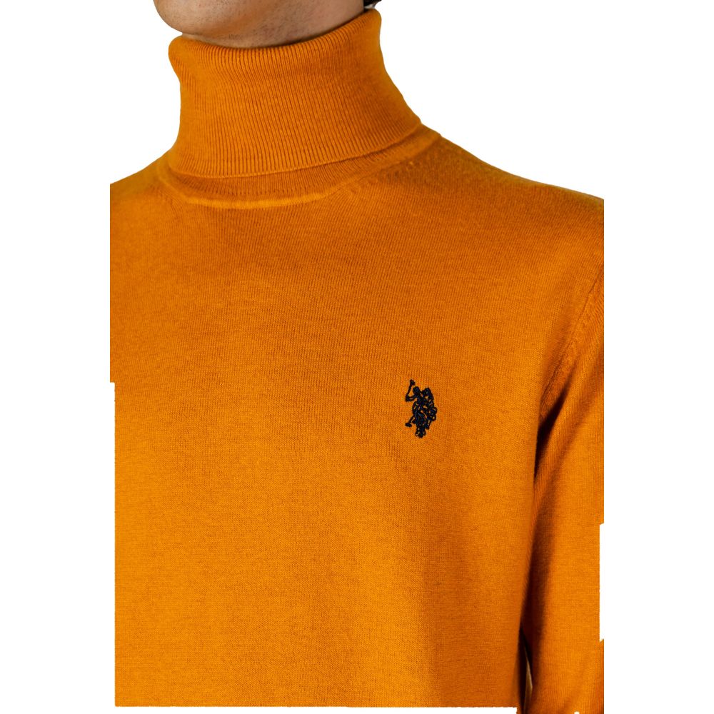 Orange Cotton Turtleneck