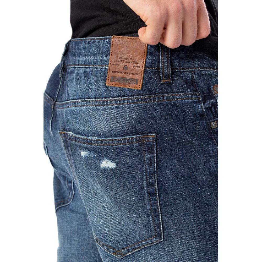 Blue Cotton Slim Fit Jean