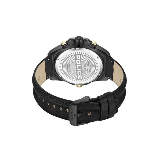 Black Artificial Leather Watch