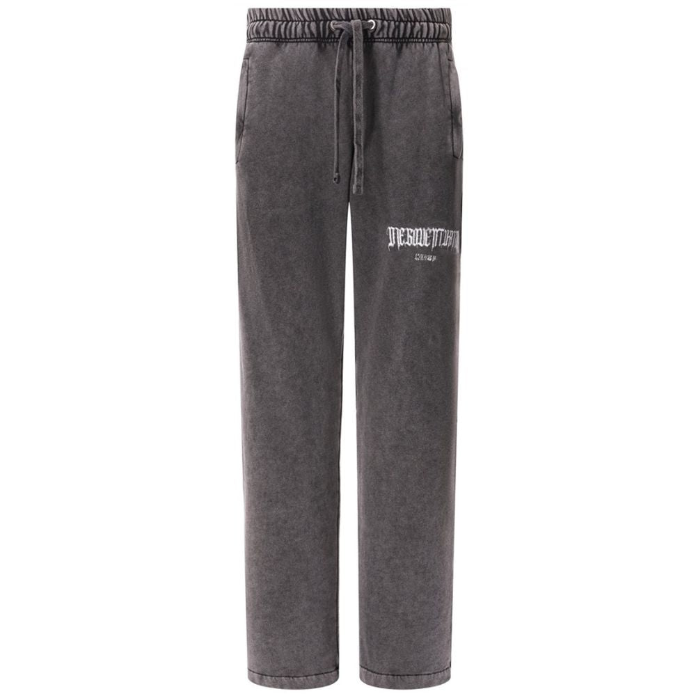 Gray Cotton Jeans & Pant