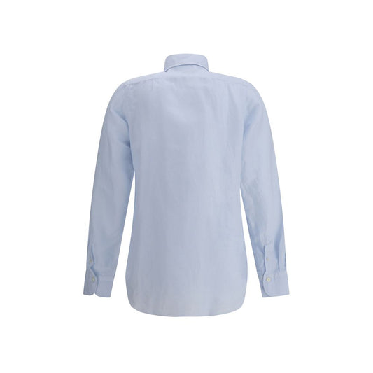 Light Blue Linen Dress Shirt