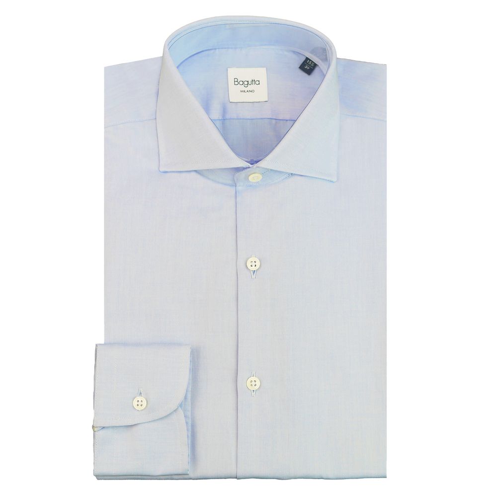 Light Blue Cotton Men Shirt