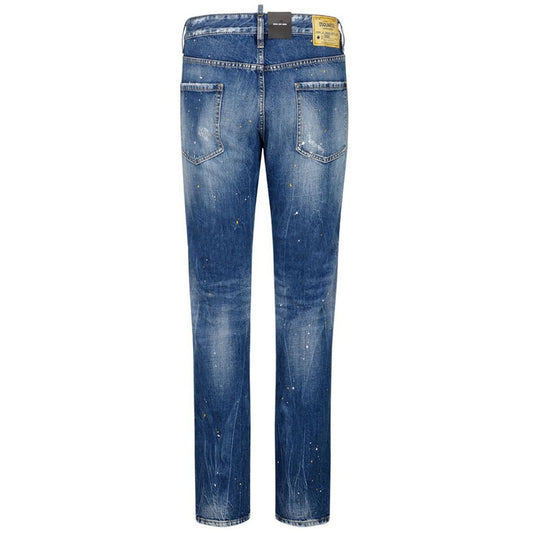 Blue Cotton Men's Slim-Fit Jean