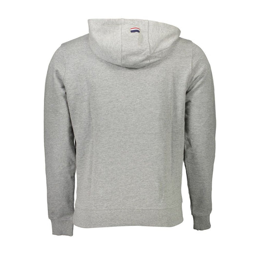 Gray Cotton Men Sweatshirt