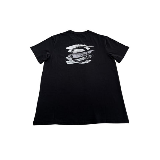 Black Cotton Men T-Shirt