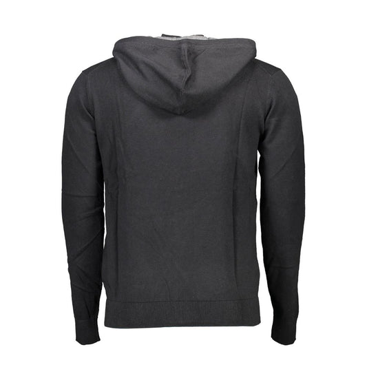 Black Cotton Men's Sweater