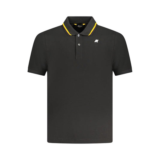 Black Cotton Polo Shirt