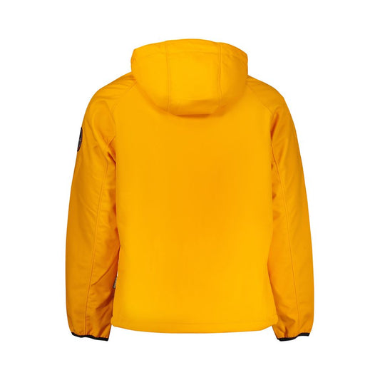 Orange Recycled Polyester Men Jacket