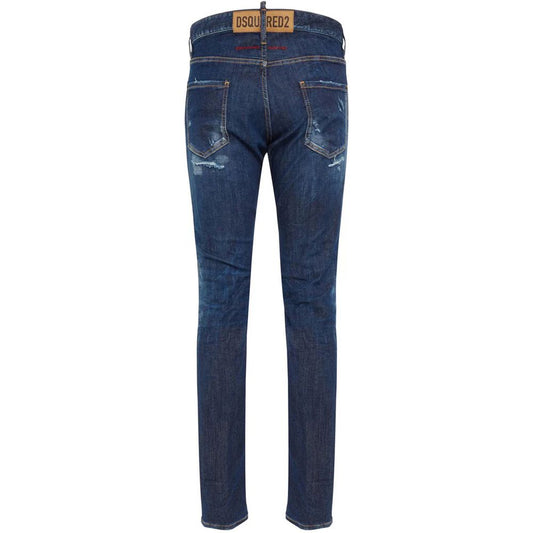 Blue Cotton Men Jeans