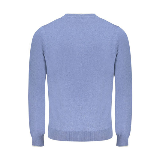 Blue Cotton Men's Sweater
