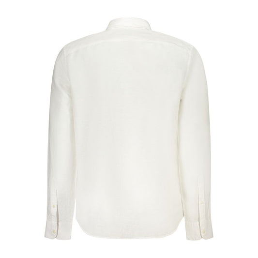 White Linen Men's Shirt