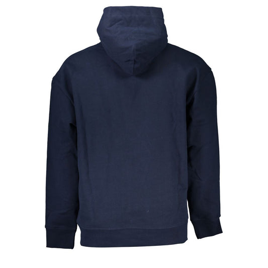 Blue Cotton Men's Hoodie